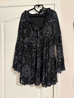 Killstar Dark Celestial Ruffle Babydoll Dress